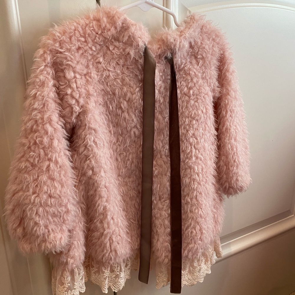 Girls Fluffy Jacket - Picture 3 of 3